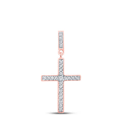 1/10CTW-DIA NK GIFT CROSS PENDANT