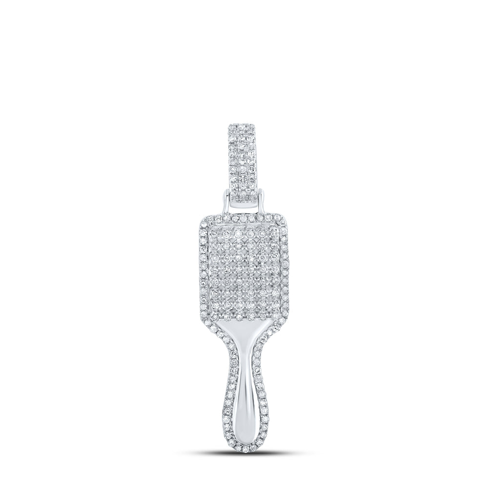 3/8CTW-DIA P1 HAIR BRUSH PENDANT