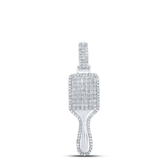 3/8CTW-DIA P1 HAIR BRUSH PENDANT