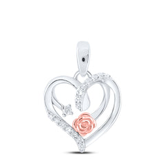 1/12CTW-DIA NK GIFT HEART PENDANT