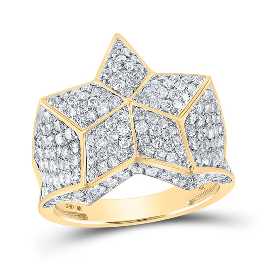 2 7/8CTW-DIA NK STAR MENS RING