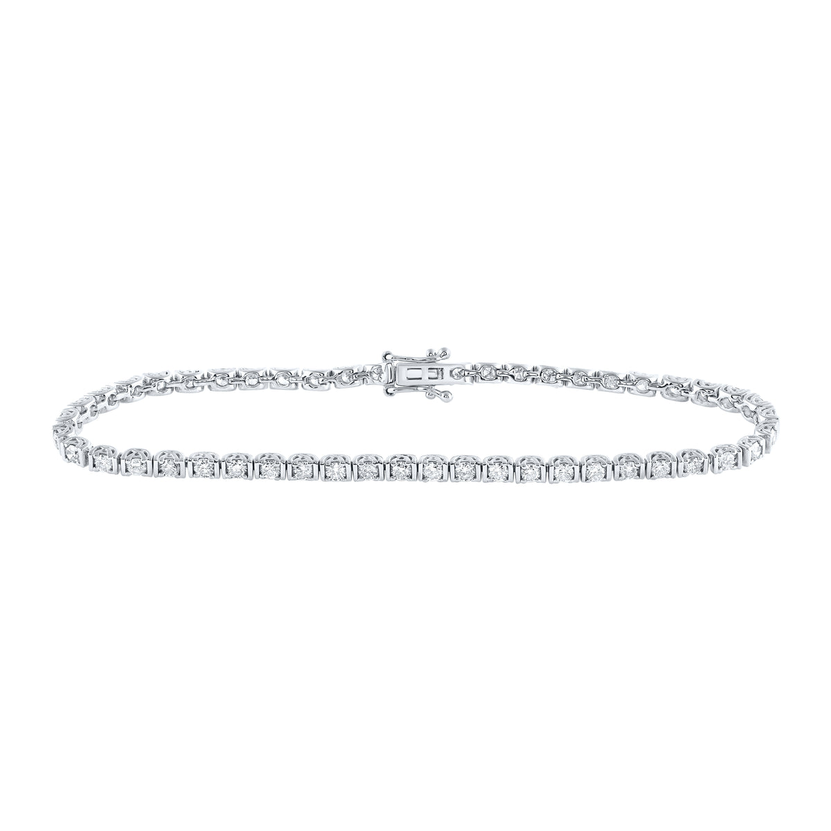 2 CTW-DIA NK TENNIS BRACELET (7 INCH)