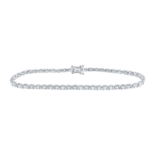 2 CTW-DIA NK TENNIS BRACELET (7 INCH)