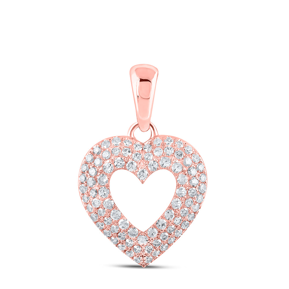 1/2CTW-DIA NK HEART PENDANT