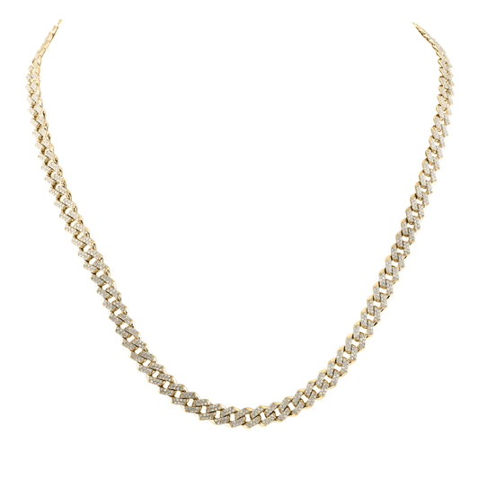 5 CTW-DIA NK (6.5MM) CUBAN MENS CHAIN (20 INCH)