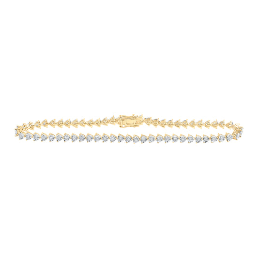 7/8 CTW-DIA NK HEART BRACELET (7 INCH)