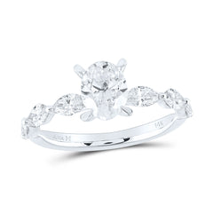 1 5/8CTW-DIA ANA M 1CT-COVAL NO HALO  ENGAGEMENT RING