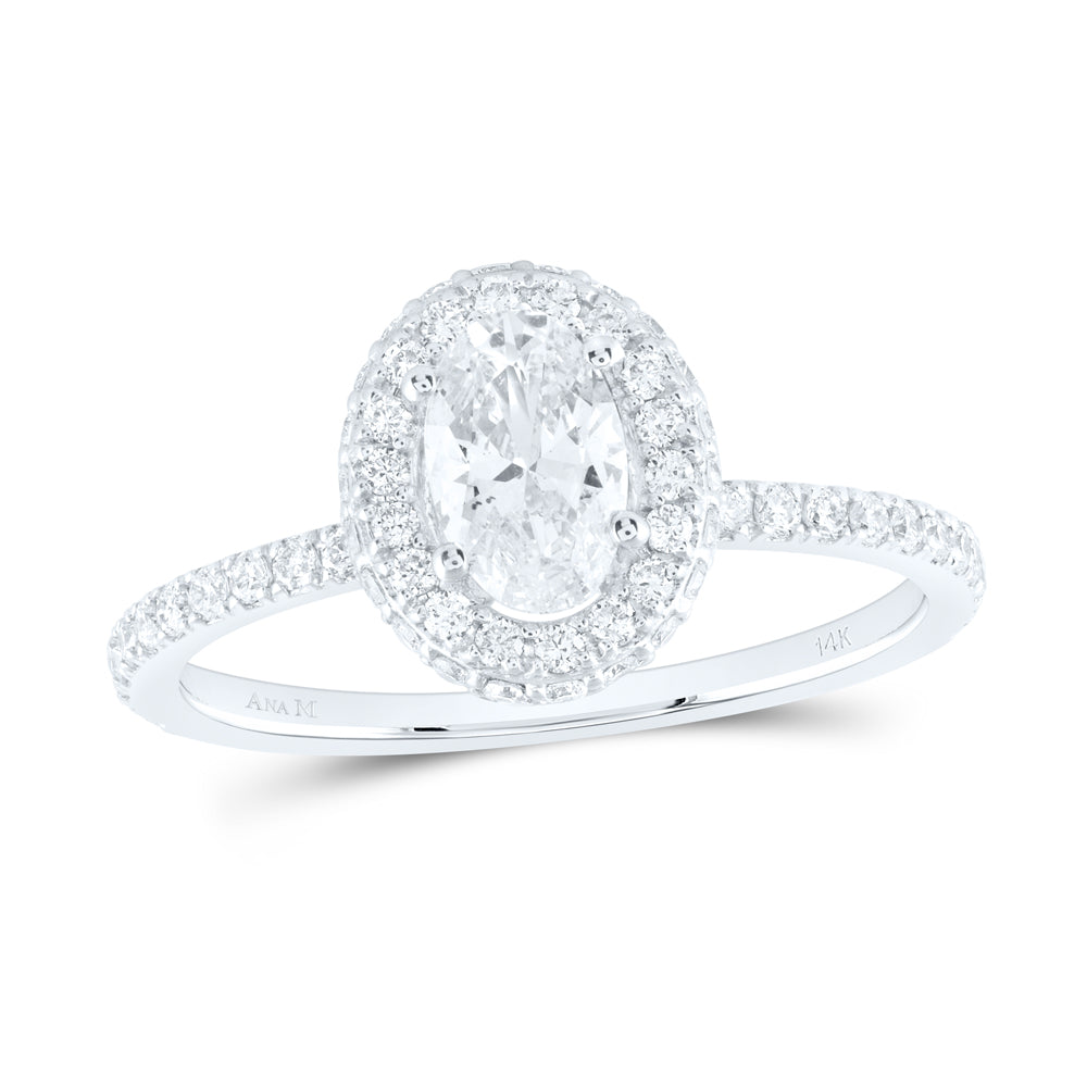 1CTW-DIA ANA M 1/2CT-COV SINGLE HALO ENGAGEMENT RING