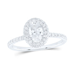 1CTW-DIA ANA M 1/2CT-COV SINGLE HALO ENGAGEMENT RING