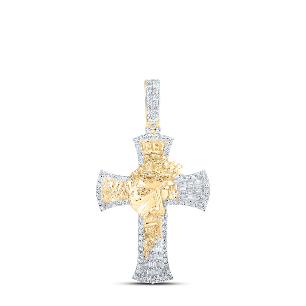 1CTW-DIA NK CROSS MENS CHARM