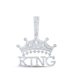 7/8CTW-DIA P1 GIFT KING CROWN PENDANT