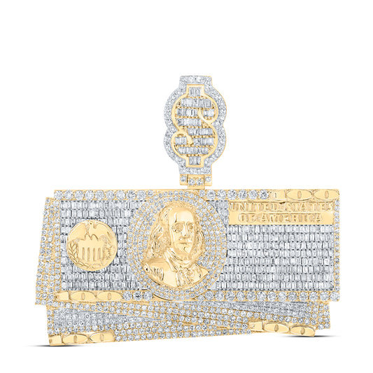 6 7/8CTW-DIA NK DOLLAR MENS CHARM