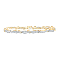 4 3/8CTW-DIA NK (5.40MM) MENS BRACELET 8.5 INCH