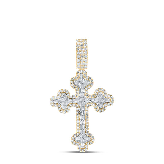 2CTW-DIA NK CROSS MENS CHARM