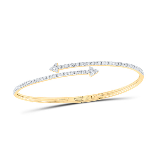 1 CTW-NAT DIA CN LADIES BANGLE (55X65 MM)
