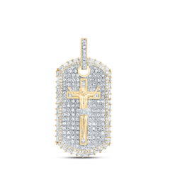 2CTW-DIA NK DOG TAG MEN'S CHARM