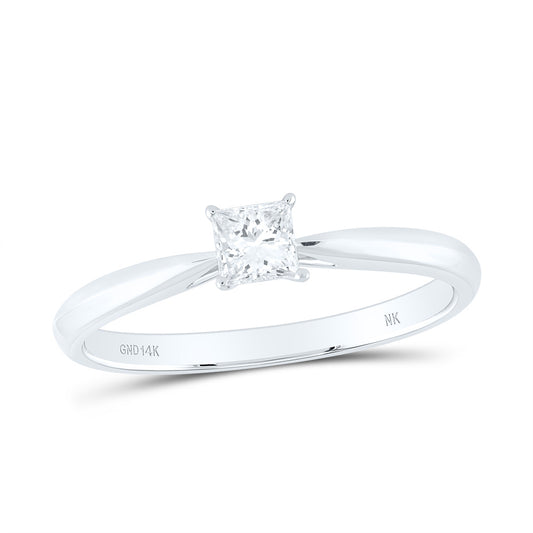 1/4CT-DIA  I1 IJ PRINCESS SOLITAIRE RING