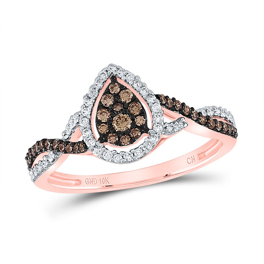 1/3CT-DIA CN COGNAC NATURAL BROWN RING