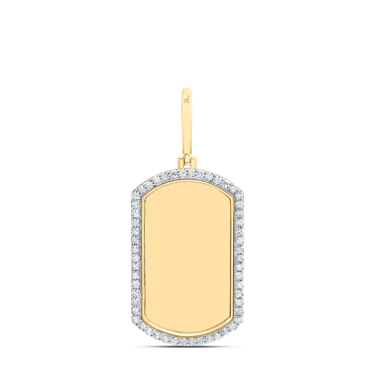 5/8CTW-DIA NK DOG TAG MEMORY MEN'S CHARM