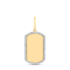 5/8CTW-DIA NK DOG TAG MEMORY MEN'S CHARM