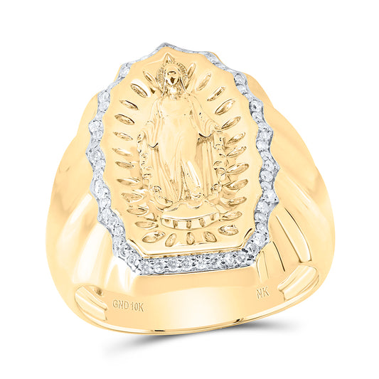 1/3CTW-DIA NK VIRGIN MOTHER MARY MENS RING