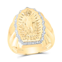 1/3CTW-DIA NK VIRGIN MOTHER MARY MENS RING