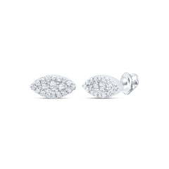 1/8CTW-DIA P1 GIFT MARQUISE BAGUETTE EARRING