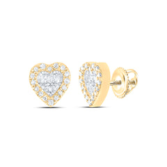 1/6CTW-NAT DIA P1 GIFT HEART BAGUETTE EARRING