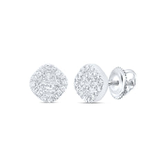 1/6CTW-DIA P1 GIFT CLOVER BAGUETTE EARRING