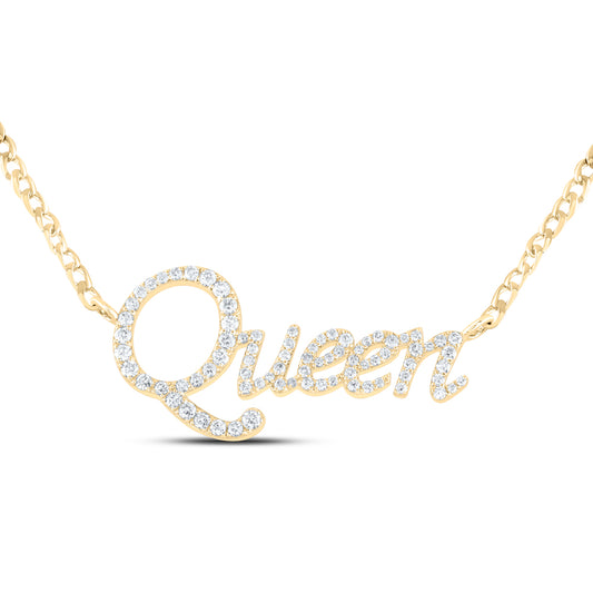 1 CTW-DIA ANA M "QUEEN" FASHION NECKLACE(18 INCH)