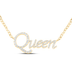 1 CTW-DIA ANA M "QUEEN" FASHION NECKLACE(18 INCH)