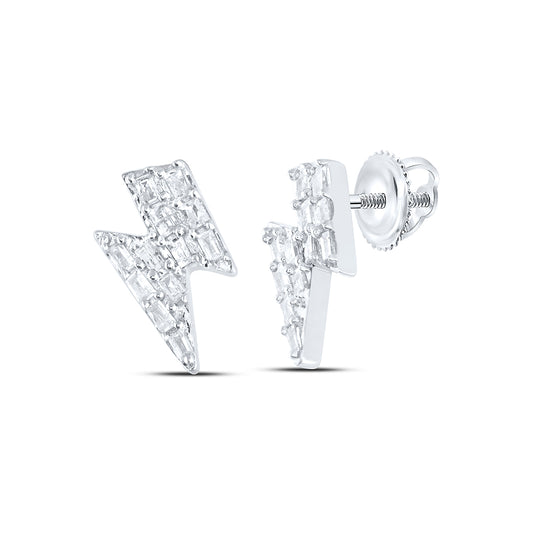1/8CTW-DIA P1 GIFT BAGUETTE EARRING