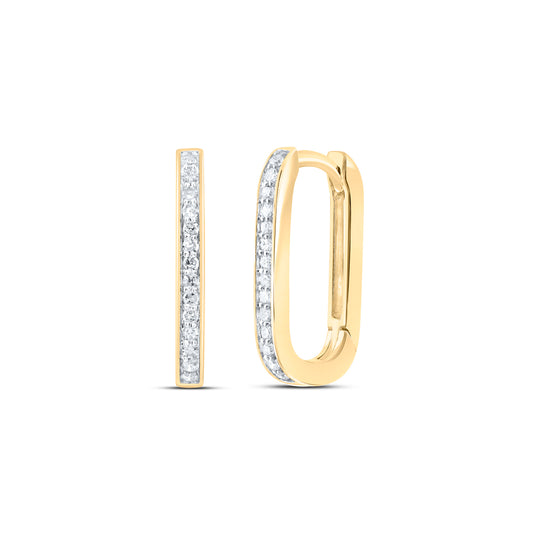 1/6CTW-DIA P1 GIFT HOOPS HUGGIES EARRING