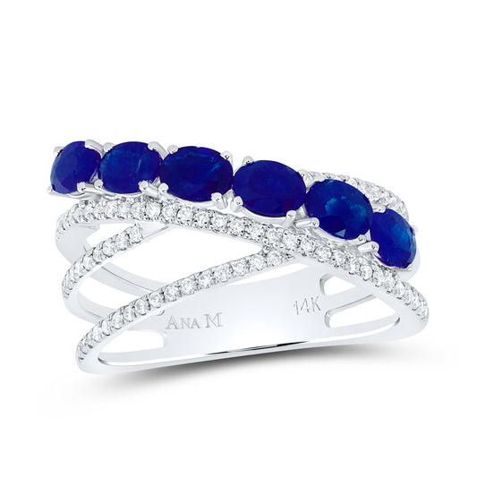 1/4CTW-DIA ANA M 1 5/8 CTW-OV-BS NAT GEM FASHION RING