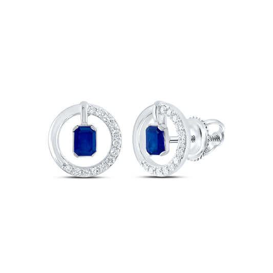 1/6CTW-DIA CN 4X3MM EM-BS NAT GEM FASHION EARRING