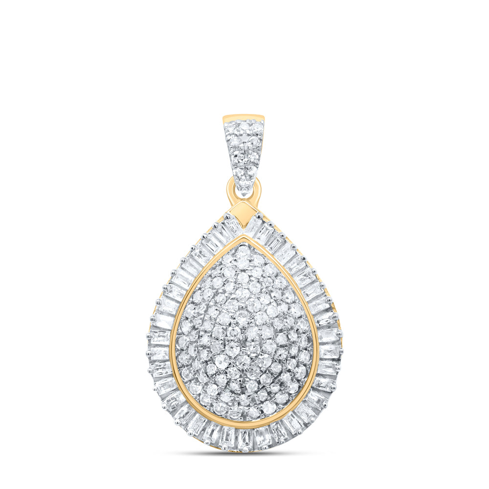 5/8CTW-NAT DIA P1 GIFT PEAR PENDANT