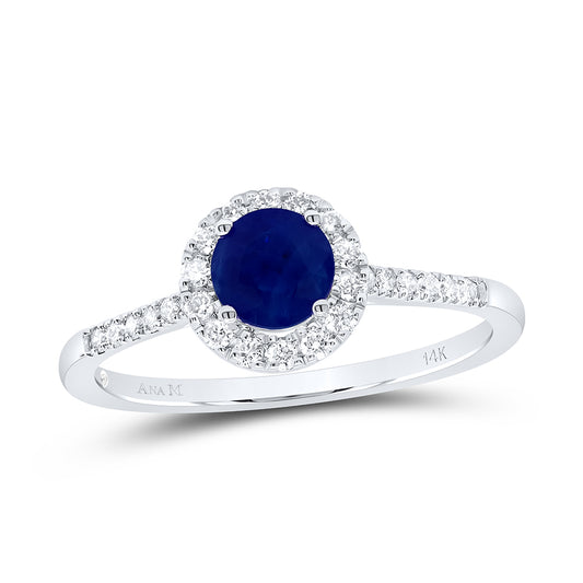 1/5CTW-DIA ANA M 5MM RD-BS NAT GEM ROUND RING