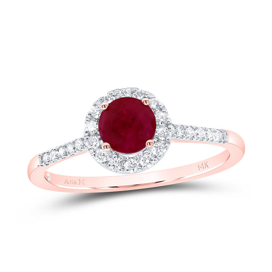 1/5CTW-DIA ANA M 5MM RD-RU NAT GEM ROUND RING