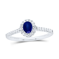 1/3CTW-DIA ANA M 5X4MM OV-BS NAT GEM OVAL RING