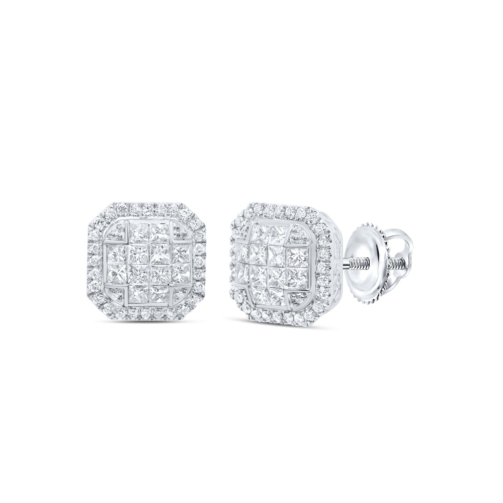 1 5/8CTW-DIA CN FASHION OCTAGON EARRING