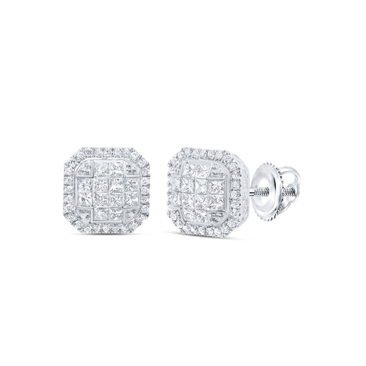 1 5/8CTW-DIA CN FASHION OCTAGON EARRING