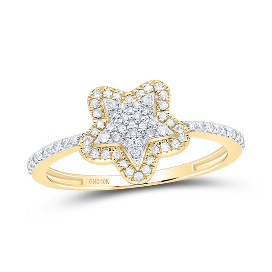 1/4CTW-NAT DIA P1 GIFT STAR RING