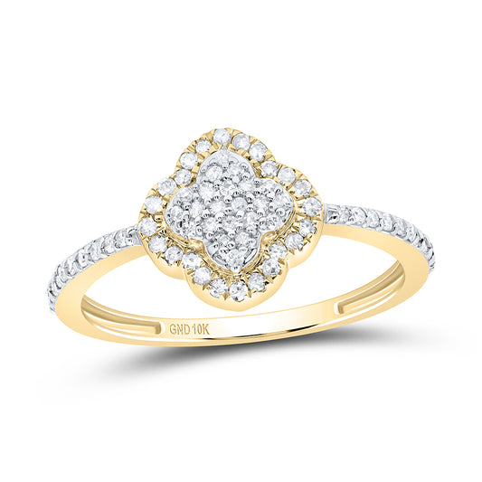 1/4CTW-NAT DIA P1 GIFT CLOVER RING