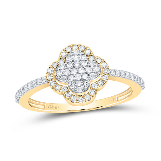 1/4CTW-DIA P1 GIFT CLOVER RING