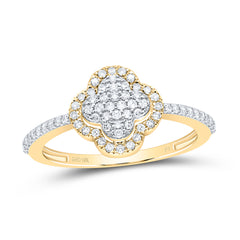 1/4CTW-DIA P1 GIFT CLOVER RING