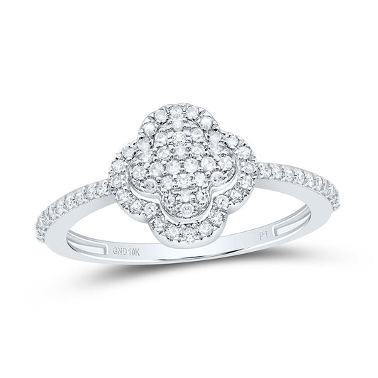 1/4CTW-DIA P1 GIFT CLOVER RING