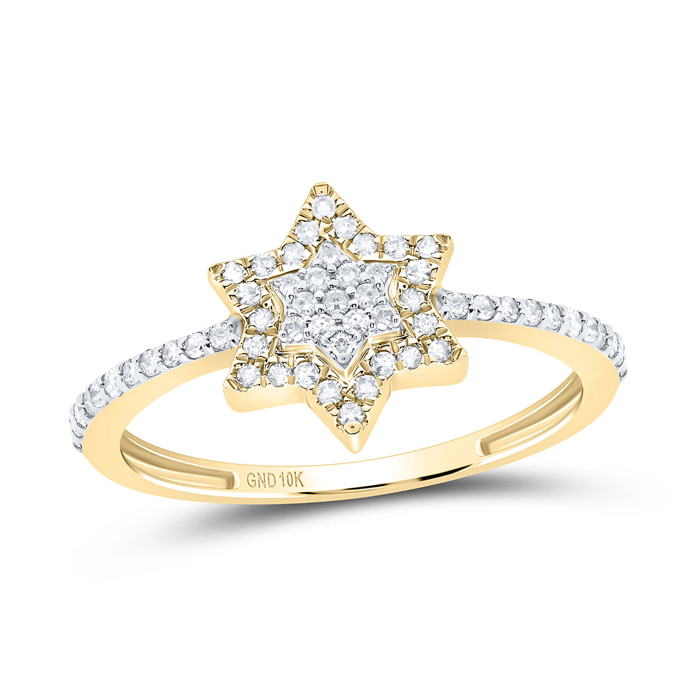 1/5CTW-NAT DIA P1 GIFT STAR RING