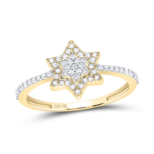 1/5CTW-NAT DIA P1 GIFT STAR RING