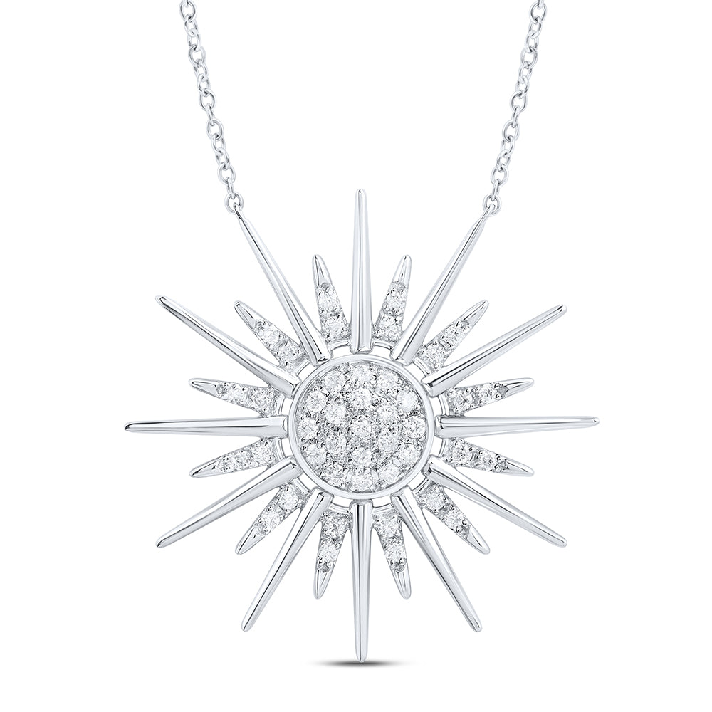 1/4CTW-NAT DIA CN FASHION TWINKLE NECKLACE (18 INCH)