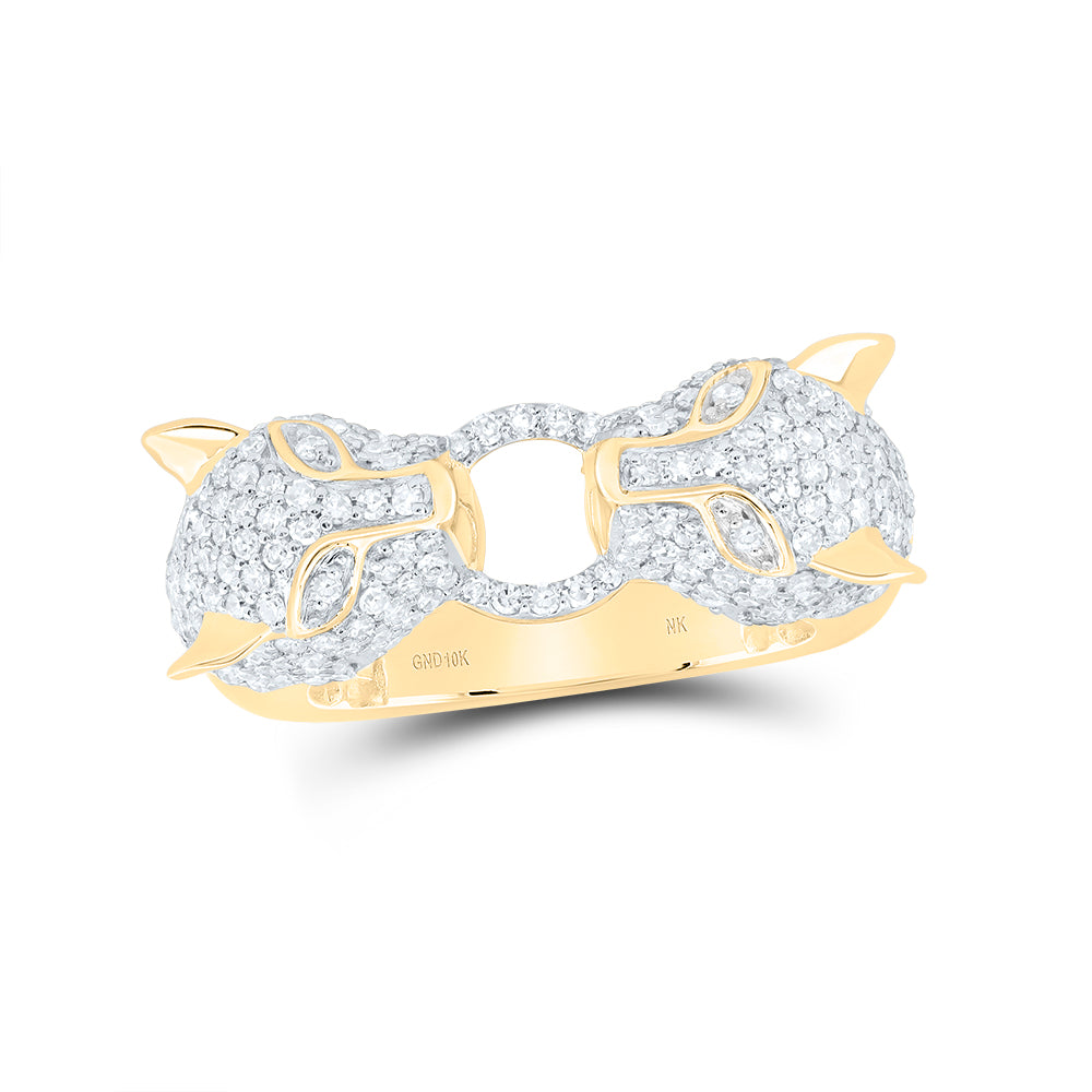 1 1/3CTW-DIA NK LEOPARD LADIES RING